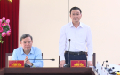 Chủ tịch UBND tỉnh Đỗ Minh Tuấn làm việc với Ban Thường vụ Thành ủy thành phố Thanh Hóa