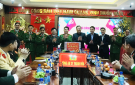 Đồng chí Lê Anh Xuân, Bí thư Thành ủy thành phố Thanh Hóa thăm, chúc Tết các đơn vị làm nhiệm vụ trong dịp Tết