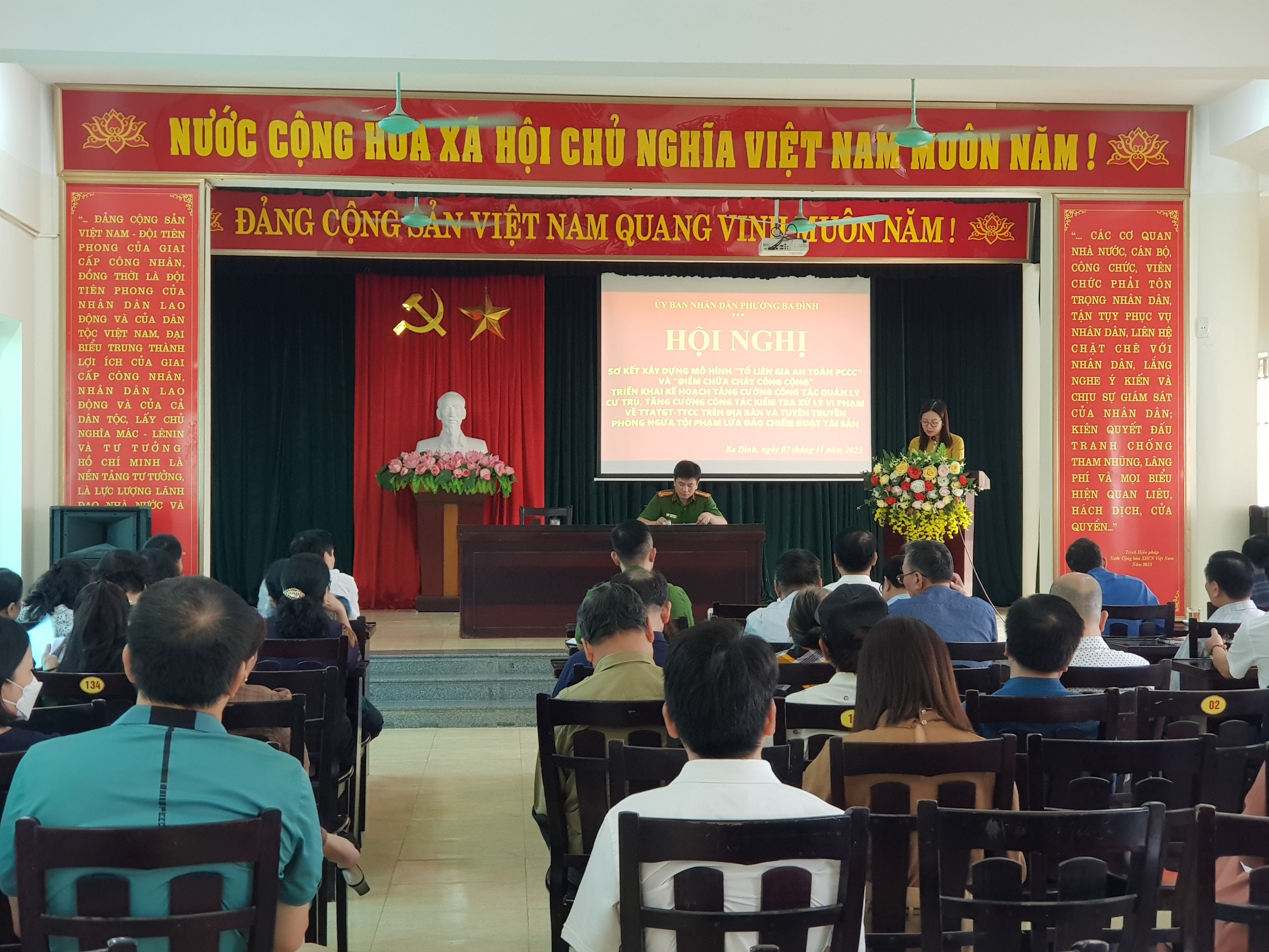 Phường Ba Đình: Sơ kết xây dựng mô hình “Tổ liên gia an toàn phòng cháy