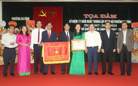Đảng bộ phường Ba Đình kỷ niệm 77 năm ngày thành lập và công bố cuốn lịch sử Đảng bộ phường
