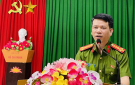 Thượng tá Đỗ Ngọc Dương - Trưởng Công an thành phố Thanh Hoá dự sinh hoạt đảng tại Chi bộ phố Tân Thọ