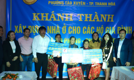 Phường Tào Xuyên khánh thành bàn giao nhà cho hộ gia đình khó khăn về nhà ở theo chỉ thị 22