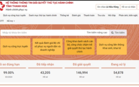 Hướng dẫn xác thực thông  tin CCCD và CMND 09 số đối với  tài khoản đã đăng ký trên cổng DVC  quốc gia và đăng nhập cổng DVC  tỉnh Thanh Hóa bằng tài khoản định  danh điện tử VNeID