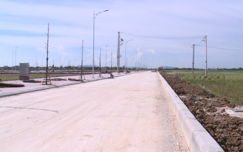 Chuẩn bị hoàn thành hạ tầng ky thuật khu dân cư, tái định cư xã Hoằng Đại, thành phố Thanh Hóa