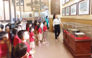 Trường mầm non Lam Sơn báo công tại khu Văn hóa tưởng niệm Bác Hồ