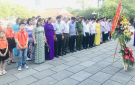 Phường Điện Biên: Dâng hương, dâng hoa, báo công tại khu văn hóa tưởng niệm Chủ tịch Hồ Chí Minh