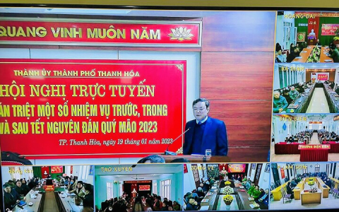 TP Thanh Hóa quán triệt một số nhiệm vụ trước, trong và sau Tết Nguyên đán Quý Mão 2023