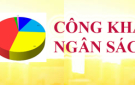 Công bố công khai số liệu dự toán ngân sách năm 2020