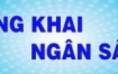Công khai số liệu dự toán ngân sách năm 2019