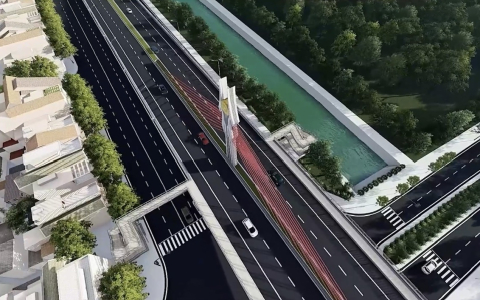 Cầu vượt đường sắt Bắc - Nam điểm nhấn kiến trúc trong đô thị